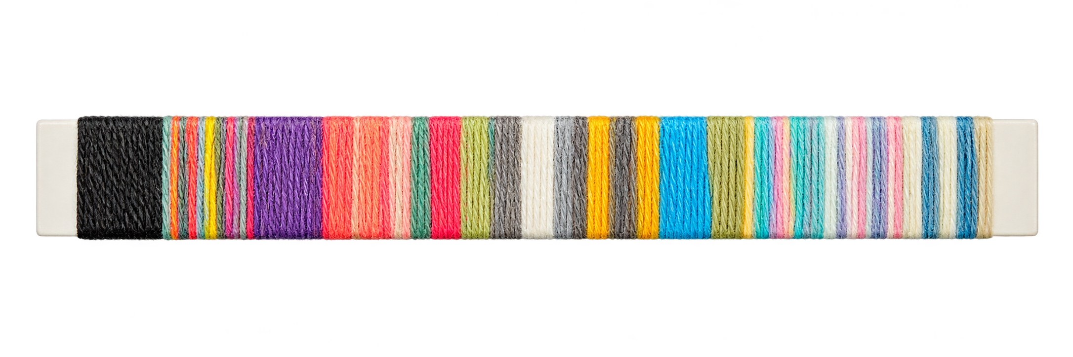 Cartela linear com fios finos em variadas cores